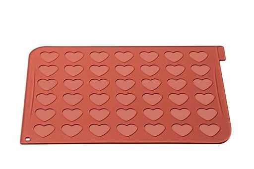 [70408646] TAPIS A MACARON FORME DE COEUR SILIKOMART 30X40CM MAC 03