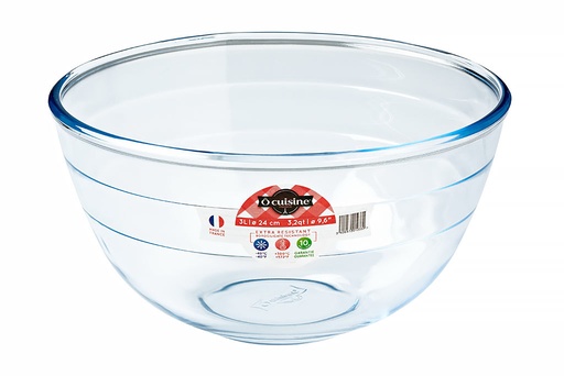 [74500890] O CUISINE BOROSILICATE MIXING BOWL 24CM 3.0L