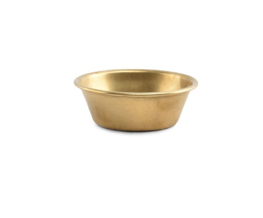 [60252027] BONBISTRO ROUND SALAD BOWL VINTAGE GOLD 8.5XH2.5CM - 791413