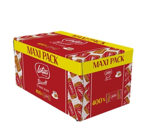 [03070565] LOTUS SPECULOOS VOOR KOFFIE INDIVIDUEEL VERPAKT 400 STUKS