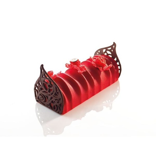 [08056624] 060233 PCB WAVY LOG MOLDS 54X8 CM D. 6.5 CM 10PCS ***s/cd***