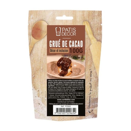 [08075073] PATISDECOR CACAO KRAAN 100 GR