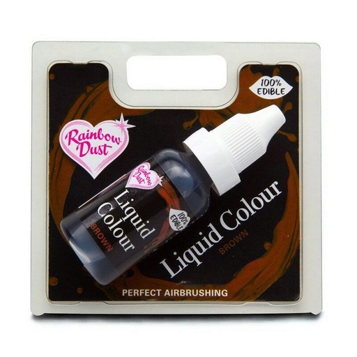 [70407214] WATER OPLOSBARE VOEDSEL KLEUR BRUIN16ML = FLES