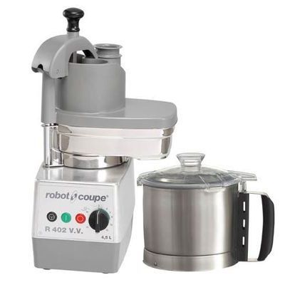 [62250357] ROBOT COUPE R402V.V COMBINE CUTTER-CL 1000W-4.5L-300À3500RPM-230V/1-BOEK ZONDER SCHIJVEN
