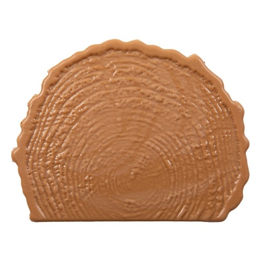 [08054660] 2015733 CARAMEL TREE TRUNK LOG END CAP 10X8CM 40PCS ***S/CD***