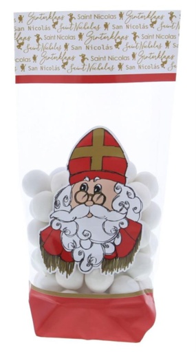 [62230095] PP SAC À FOND CROISÉ SAINT NICOLAS » 100 X 175 MM PAQUET DE 50 PCES