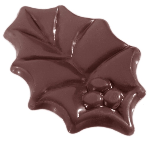 [70409495] HOLLY LEAF CHOCOLATE MOLD CW1439 3X4 -- 7GR