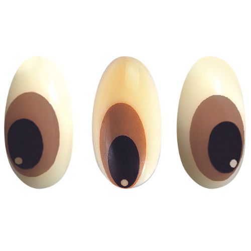 [08056528] 087027 PCB OVALE OGEN PAGINA 3 ONTWERPEN 3,4X1,7 CM 120STUKS ***s/cd***