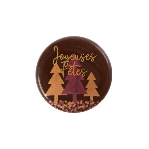 [08054636] 2015539 PLAATJE KERSTBOMEN JOYEUSES FÊTES 3.8CM 120PCES ***OP/ORDER***