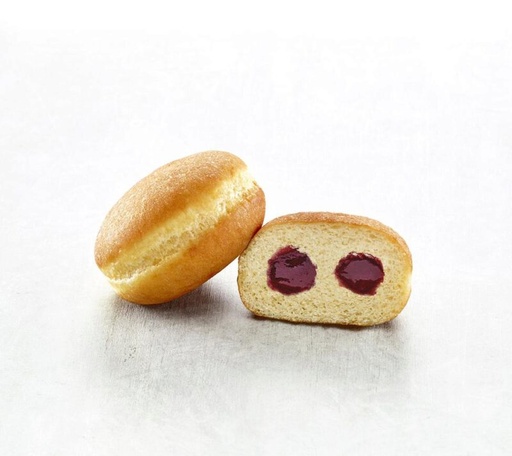 [02060107] PASQUIER 5692 ROUND RASPBERRY FILLED DOUGHNUT 60 X 75GR