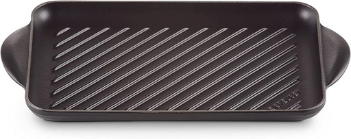 [70409700] LE CREUSET GRILL RECT BLACK TRADITION 32CM