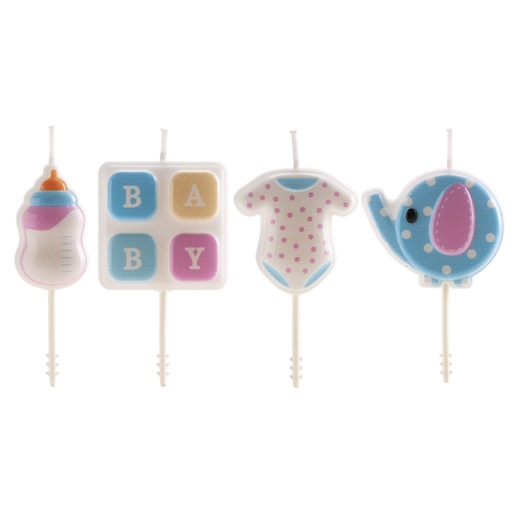 [08041961] BABY VERJAARDAGSKAARSEN 4 STUKS
