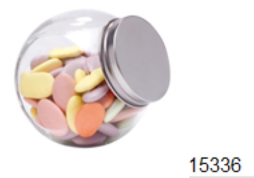 [60300134] BONBONNIERE EN VERRE AVEC COUVERCLE 100X80X100MM