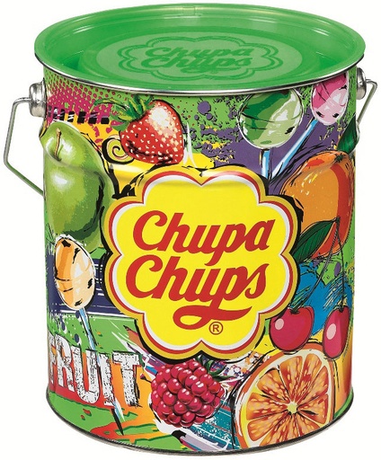 [14100089] SUCETTES CHUPA CHUPS VARIETY MIX 150P COUVERCLE VERT FRUITS