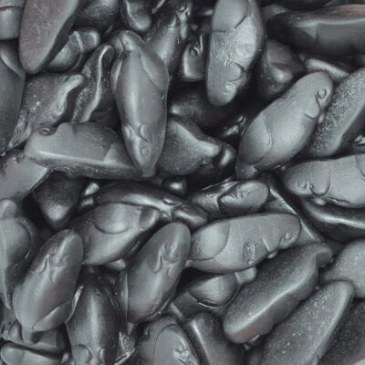 [14030117] JORIS BLACK MOUSE CANDIES TRANSPARENT TUBO 1KG