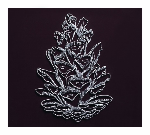 [08058044] 088024 PCB EMBOUTS CN AVEC RELIEF POMME DE PIN 8,5X7,5CM 72PCS ***S/CDE***