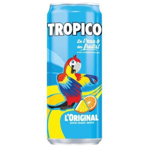 [02050418] BOISSON TROPICO L'ORIGINAL  CANETTE SLEEK  24X33CL