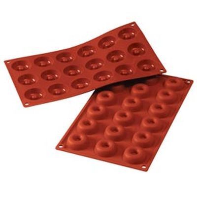 [57663815] SILIKOMART SF010 MOLD 18 MINI SAVARINS Ø41 H12MM 18ML NON-STICK GN1/3 -50° TO 250°