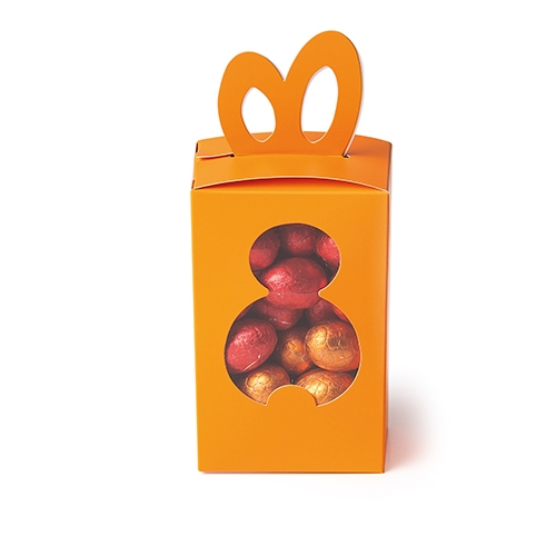 [70410239] EIERDOOS KONIJN ABRIKOOS VOOR 375/500GR 8,4X5,8XH13,5CM 25STKS
