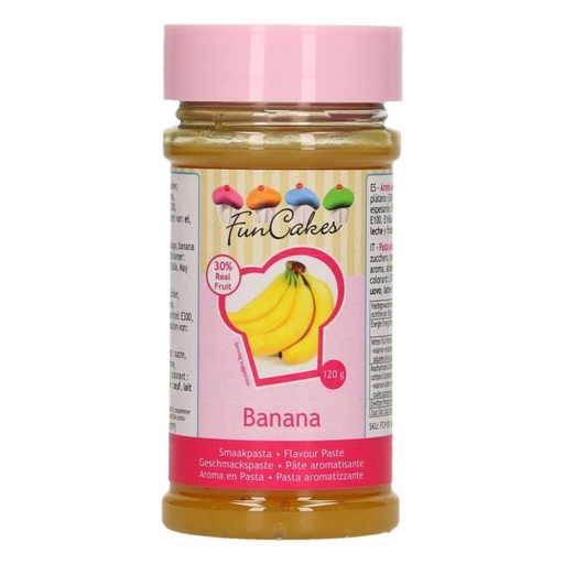 [08053350] FUNCAKES PATE AROMATISANTE BANANE 120GR