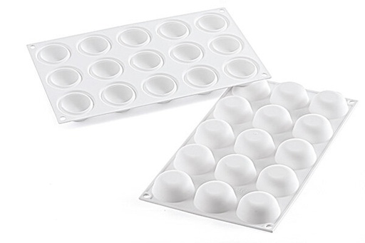 [70408091] SILIKOMART WHITE MOLD GN1/3 GLOBE 26