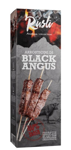 [06100938] ❄️RUSTI ARROSTICINI BLACK ANGUS * 10 * PIECES x 40GR