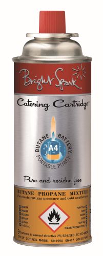 [52545059] BRIGHT SPARK GAS CARTRIDGE A4 FOR GAS TORCH - 220GR