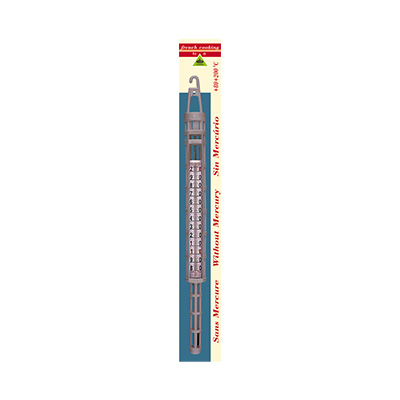 [52902017] SUIKERTHERMOMETER MET GRIJS MAKROLON VOETSTUK VAN +80° TOT +200°