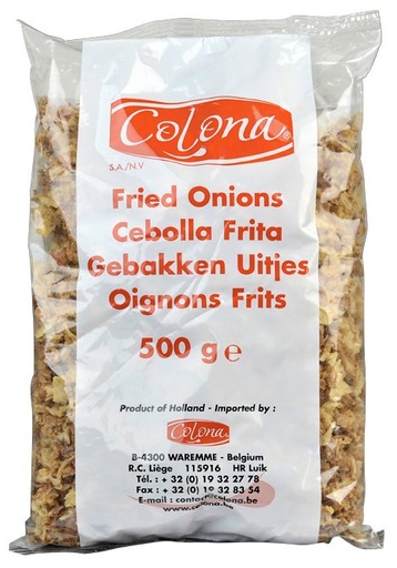 [05100162] COLONA FRIED ONIONS 500GR