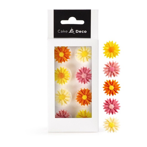 [08054172] 39315 CAKEDECO FLOWERS 2D  12 PIECES ***S/CD***