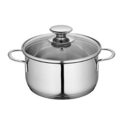 [57661572] KP MINI INOX BRAADPAN 12CM HT 6.5-650ML-A/C GLAS