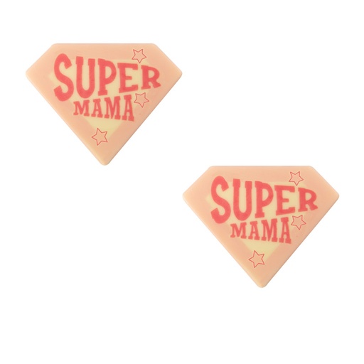 [08054538] 2010821 SUPER MAMA 45X35MM CHOCOLATE PLAAT 120 PCES ***S/CD***