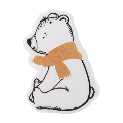 [08056054] 087058 PCB DÉCORS MERINGUÉS OURSON 3,4X2,5 CM 120PCES ***S/CDE***