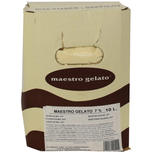 [05101227] MAESTRO GELATO NEUTRAL ICE MIX 7% MG 10L