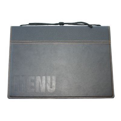 [57660131] A4 TRENDY RANGE BLACK MENU CARD