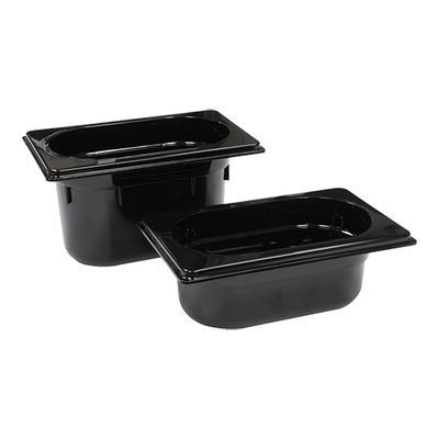 [57660319] BLACK POLY BIN GN1/9-065-0.6L-17.6X10.8 (-100°+100°)