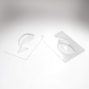[08057771] PCB Walvismosselen voor 6 personen 17,5x8,7 cm D.subject 7,2 cm 12 stuks ***s/cd***