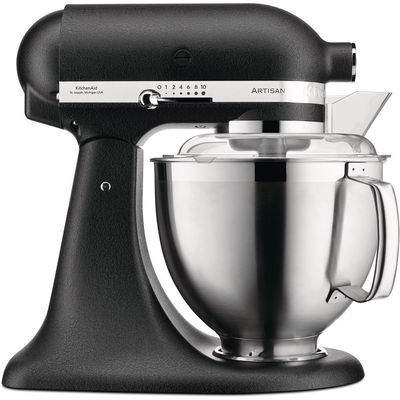 [57661465] KITCHENAID ARTISAN 185 ROBOT SUR SOCLE 4.8L TRUFFE NOIR ACCESSOIRES INOX