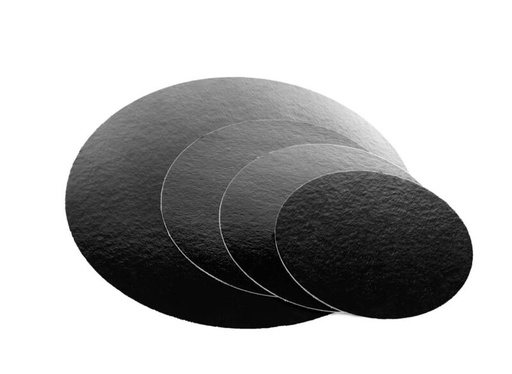 [01021110] *FDS* SOUS-TARTE ROND NOIR Ø 26 CM  100 PIECES ***UNIQUEMENT BARCHON***