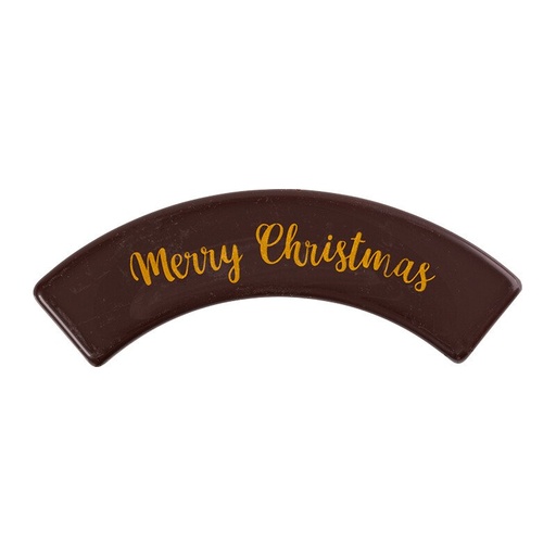 [08054968] 2015579 GEBOGEN PLAATJE MERRY CHRISTMAS 9,6X3,5CM 60STKS ***OP BESTELLING***