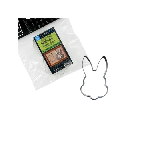 [08075717] TINPLATE COOKIE CUTTER RABBIT HEAD 64X82MM