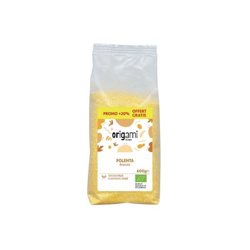 [08059024] ORIGAMI POLENTA (+20% GRATUIT) BIO 600GR