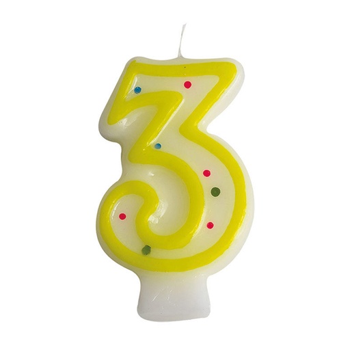 [08080210] 1023809 NUMBER CANDLES NR 3 ***S/CDE***