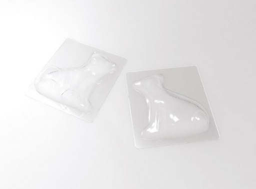 [08056031] 000395 PCB BEAR MOLDS FOR 4 PIECES 10.5X8 CM H. 11 CM 8PCES ***S/CD***