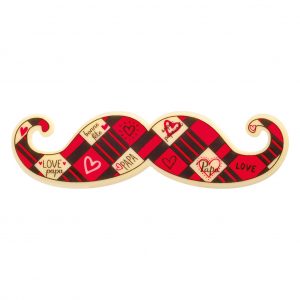 [08057846] 074153 PCB GRANDES MOUSTACHES CB BONNE FÊTE PAPA 12,5X3,5 CM 40PCES ***S/CD***