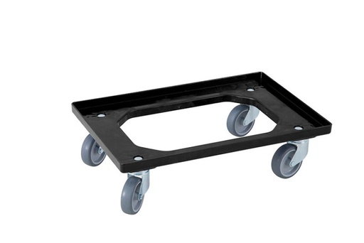 [70407999] CHARIOT DOLLY 60X40 NOIR ROUES CAOUTCHOUCEURONORM