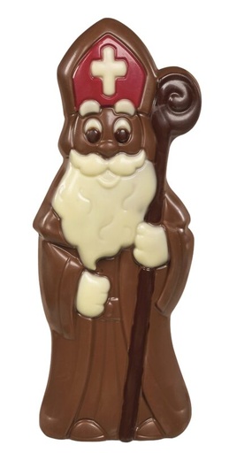 [15030602] KLEURRIJKE SINT-NIKLAAS HOL 19CM 4 X 150GR