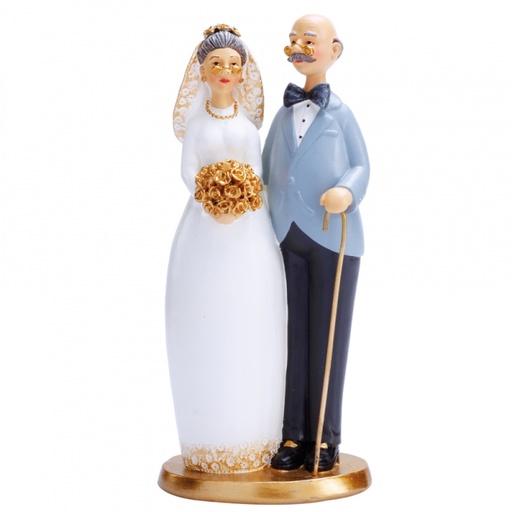 [61000045] ELDERLY MARRIED COUPLE STANDING 16CM