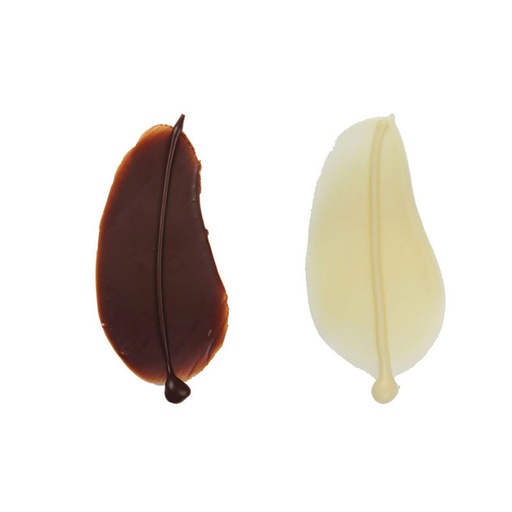 [08080651] *FF*1034147 SMALL CHOCOLATE FEATHER 50PCS ***S/BOX***