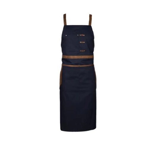 [57661410] PAVELINNI BARCELONA APRON BLUE FABRIC BIB 100X70CM - 35% COTTON-65% POLYESTER
